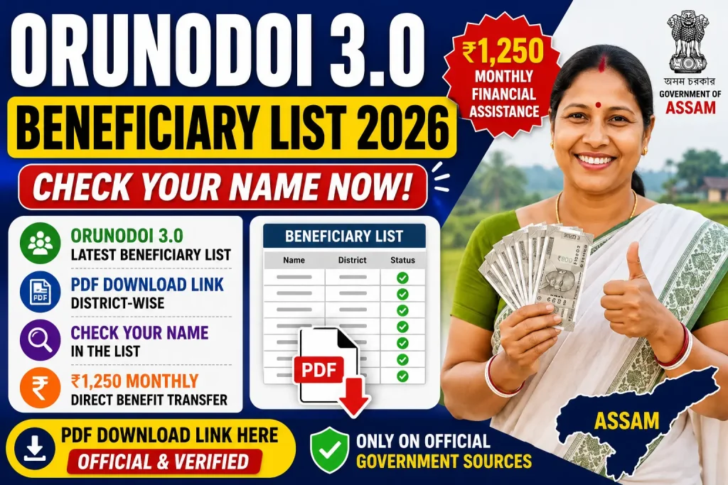 orunodoi 3.0 beneficiary list